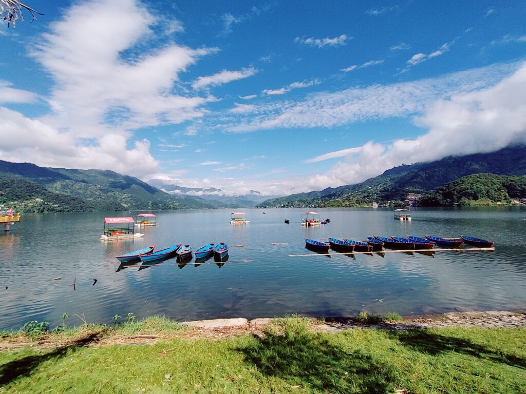 Phewa Lake .Pokhra nepal