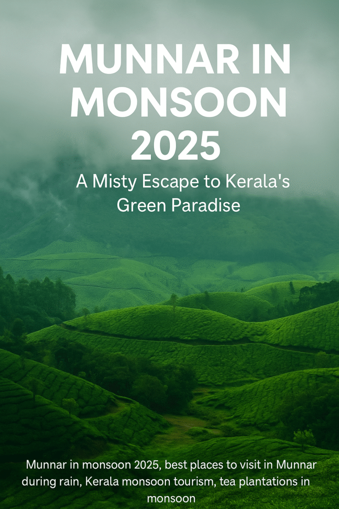 Munnar in Monsoon 2025 – A Misty Escape to Kerala’s Green Paradise